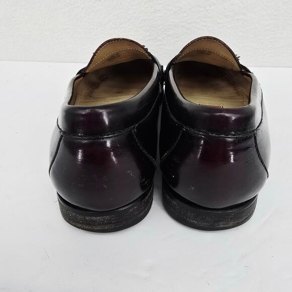 Cole Haan Men's Tassel Loafers Cherry Brown 9 - Picture 4 of 7